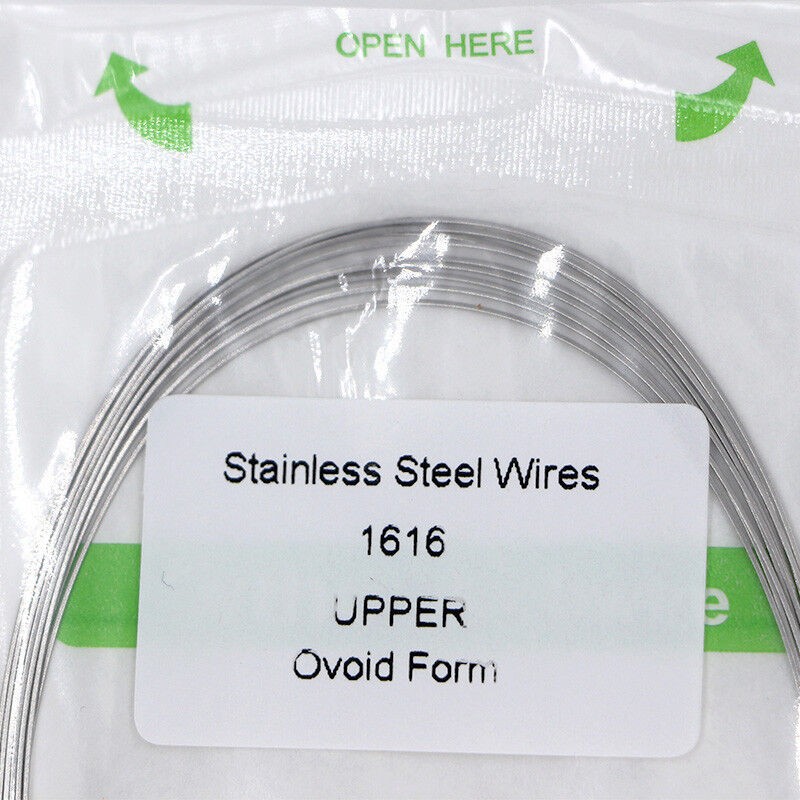 20×Dental Ortho Stainless Steel Rectangular Arch Wire Ovoid Form 16×16 Upper