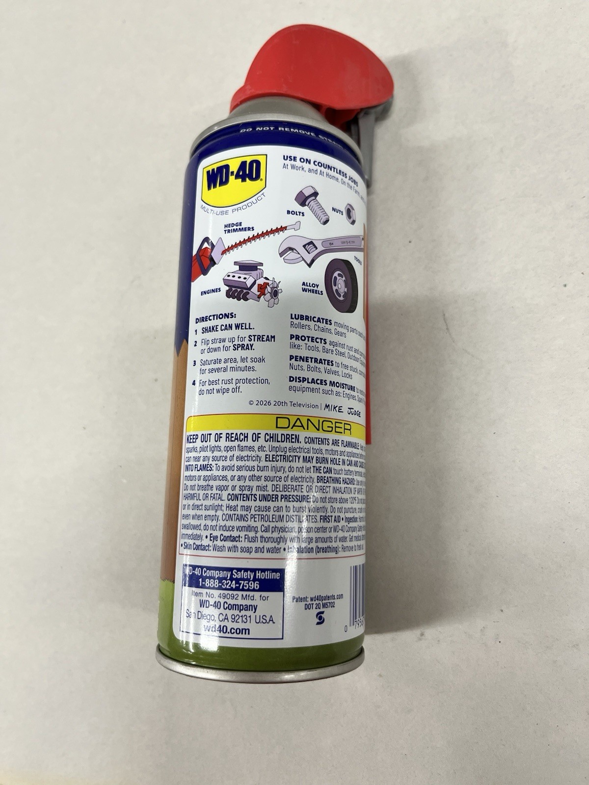 King of the Hill x WD-40 12 oz Rust Spray Home Depot Exclusive Can Brand New!