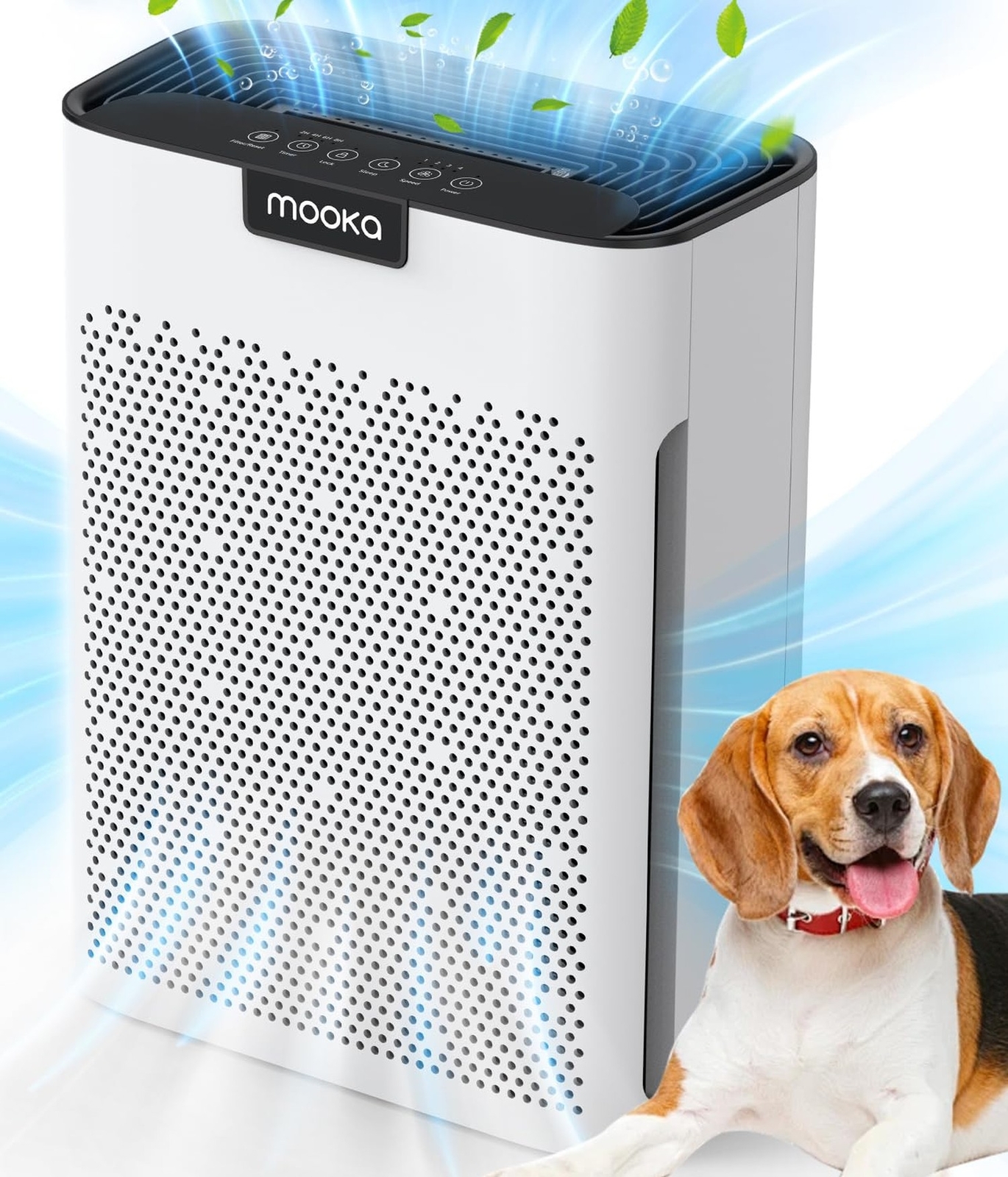 Air Purifiers for Home Large Room 2200 Ft² with Washable Filters, MOOKA H13