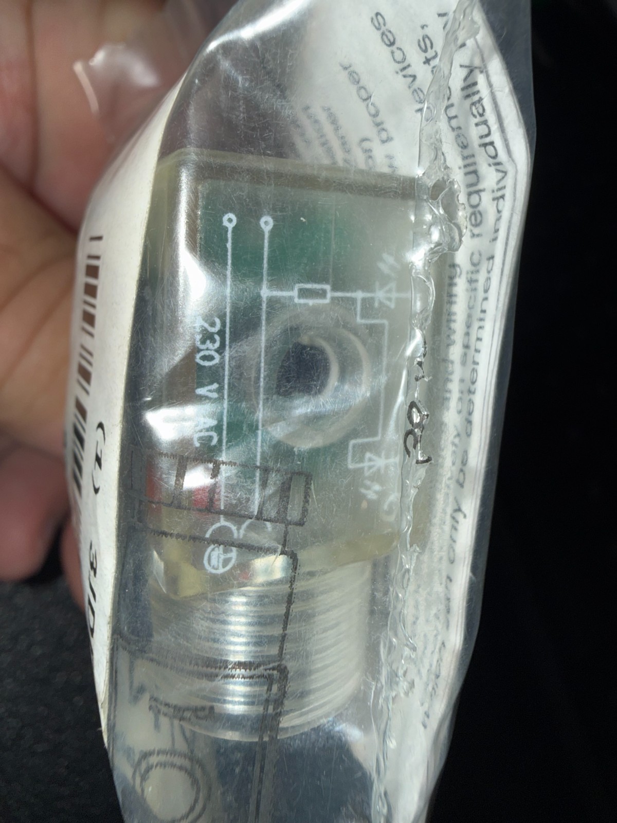 NUMATICS 230-367 220V Coil Connector,Indicating Light Yes 3JDE4