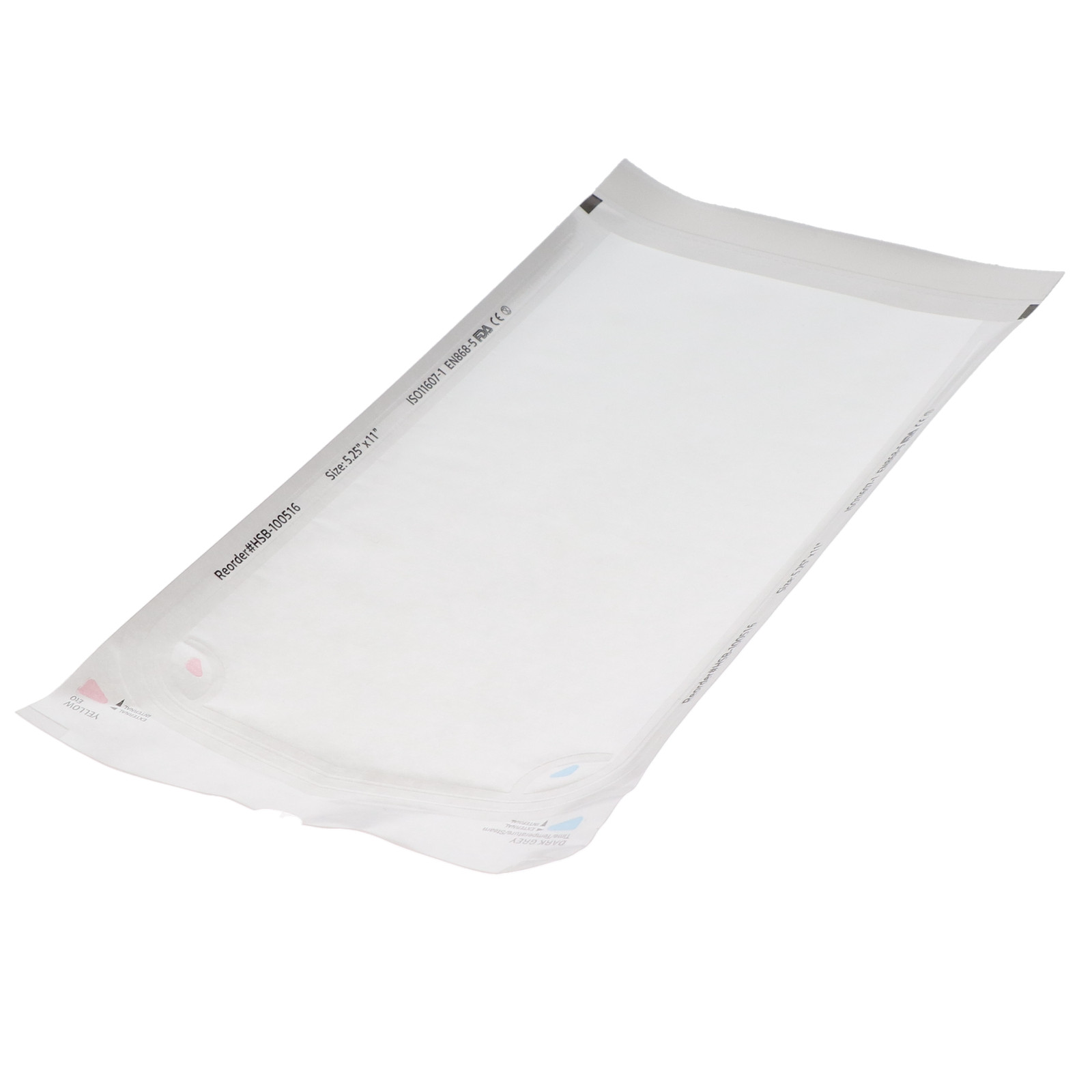 House Brand Dentistry 100516 Self-Sealing Sterilization Pouches 5.25″x11″ 200/Bx