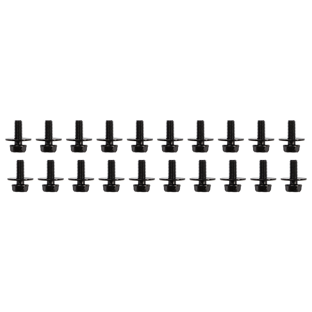 Car Body Bolts Screws M6-1.0x 16mm Long-10mm Hex-17mm Washer For Toyota 20-100PC