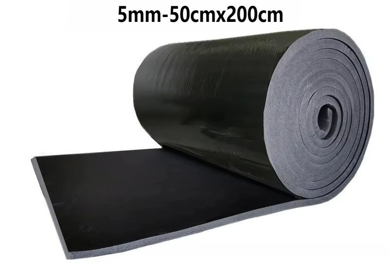 Self-Adhesive Rubber Foam Roll Soundproofing Insulation Waterproof DIY Car Home