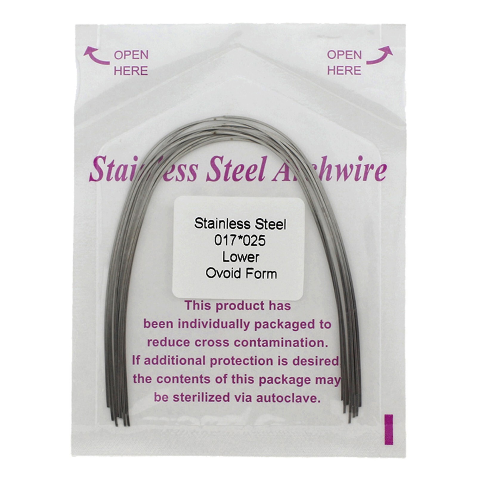 Arcos de ortodoncia acero inoxidable Orthodontic Arch Wire Stainless Steel SS