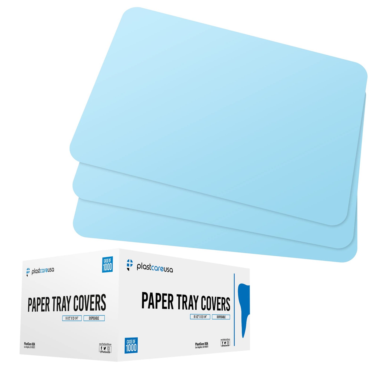 PlastCare USA Blue Disposable Tray Liners, Sanitary Covers for Size B Dental,…