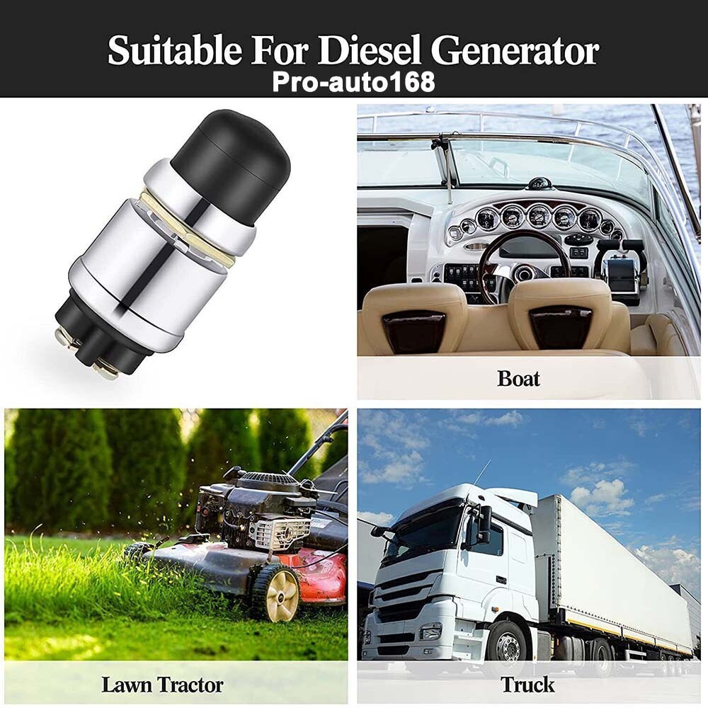 Push Button Momentary Starter 50A Ignition Switch On-Off 12V DC For Car marine