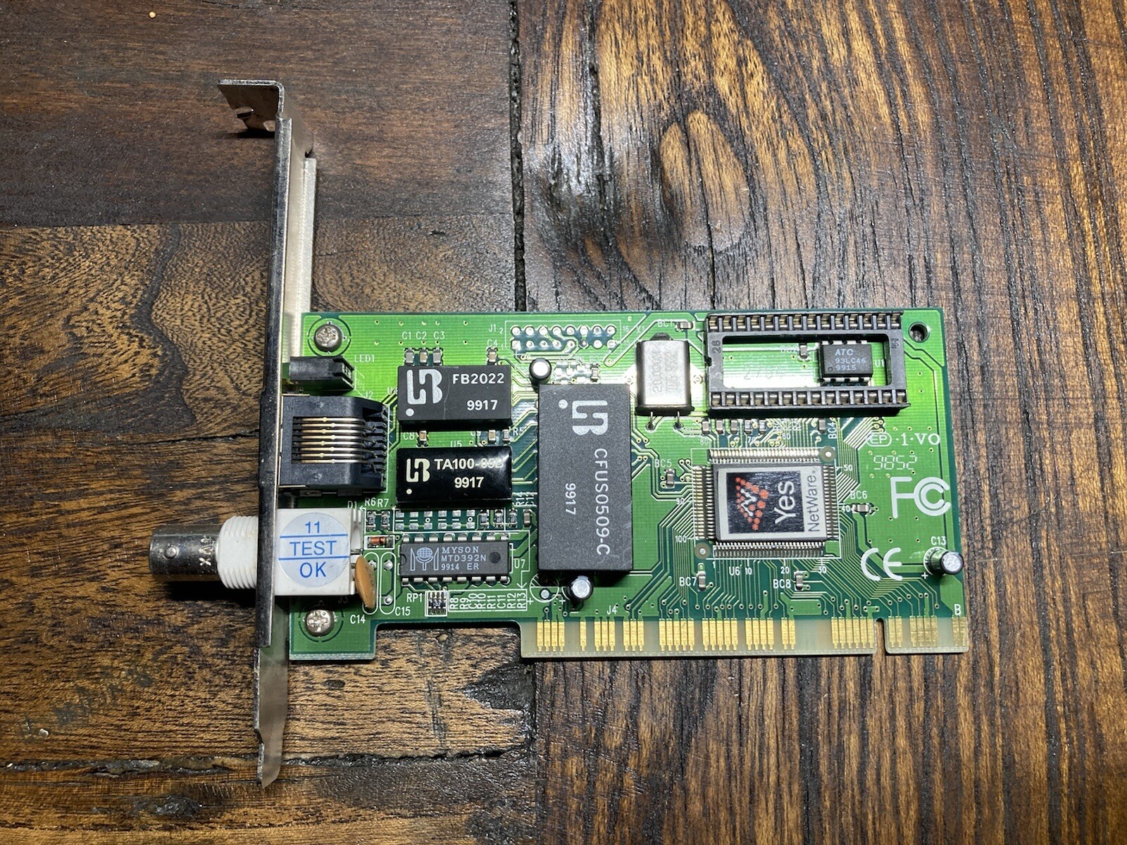 YES NETWARE ISA NETWORK CARD