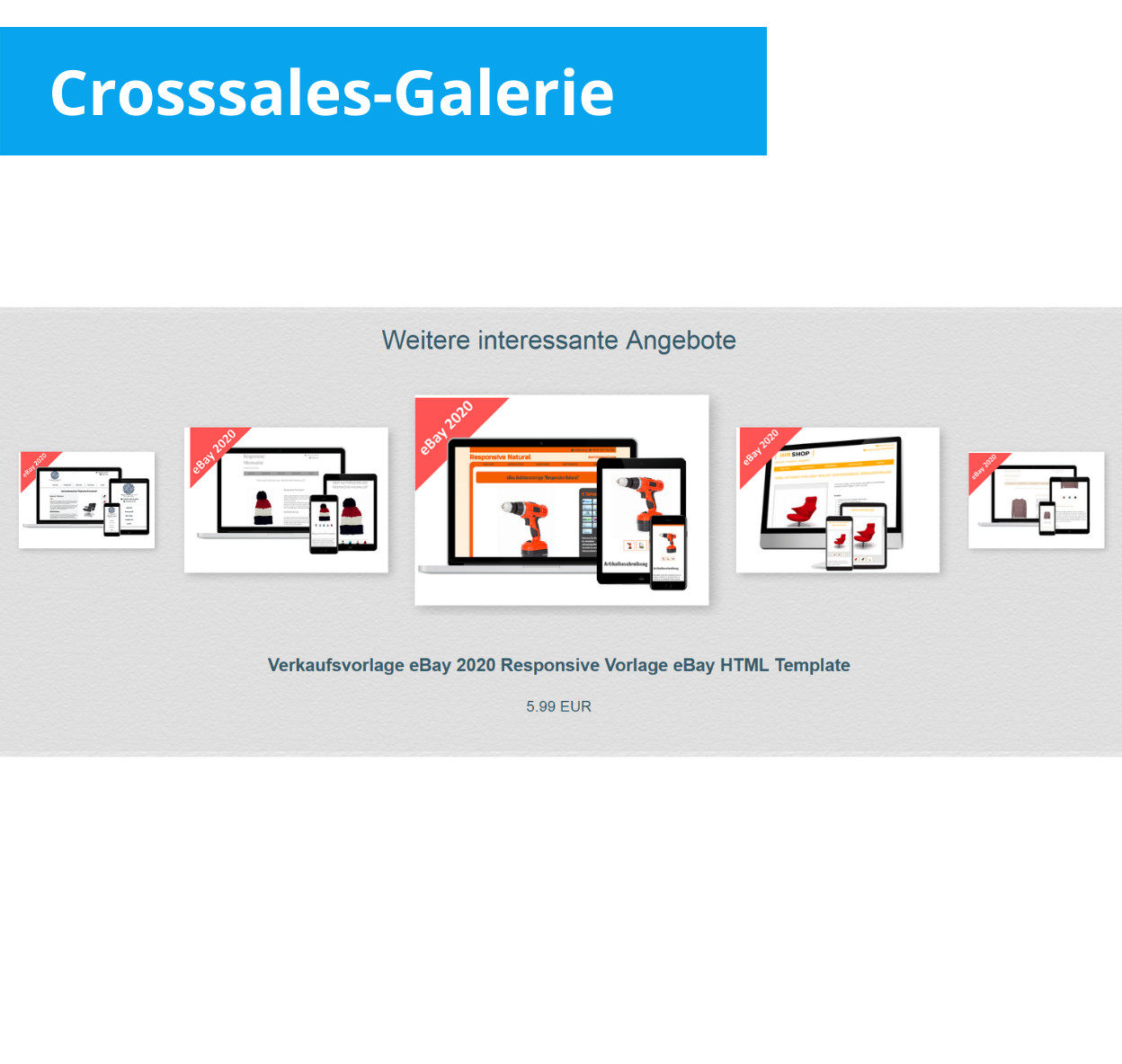 eBay template responsive elegant eBay template mobile optimized + editor
