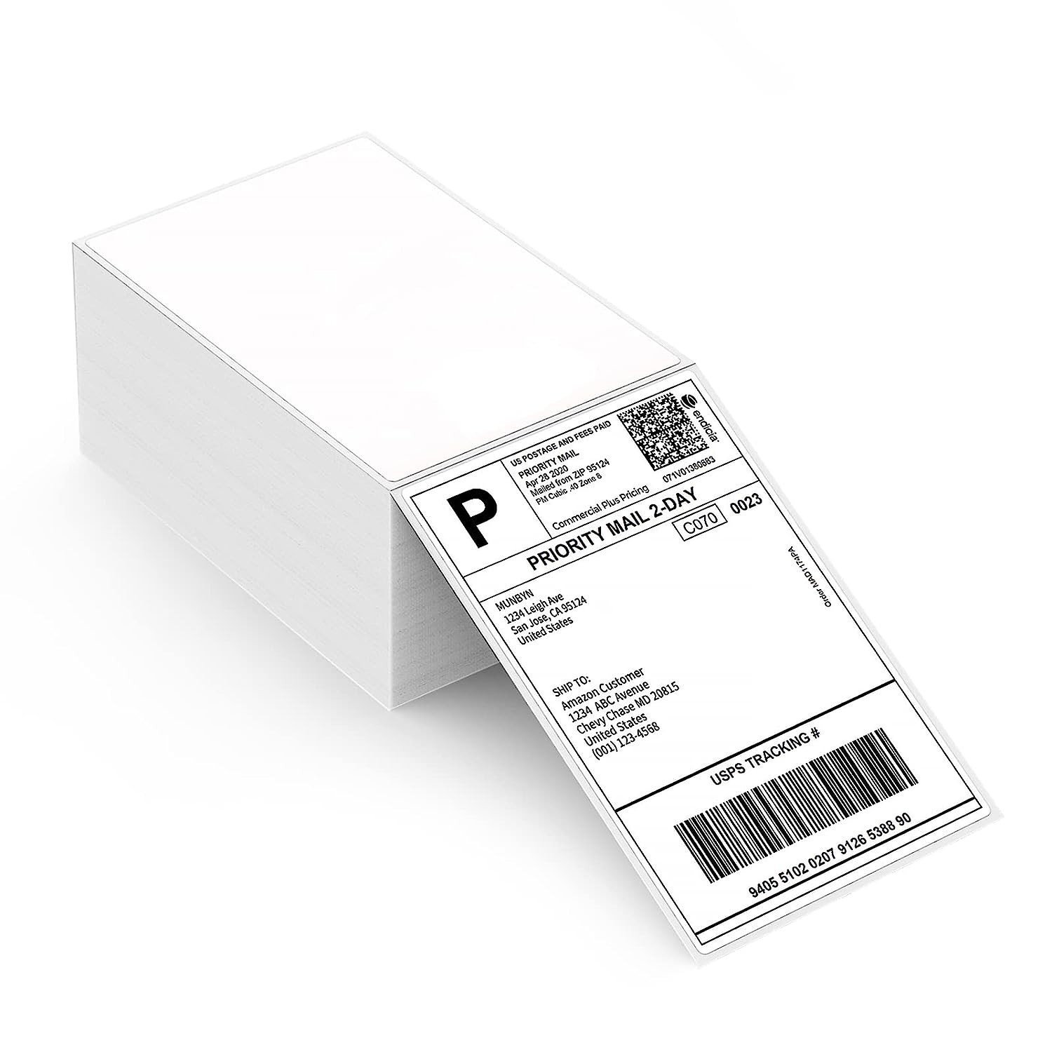 4″x6″ Direct Thermal Shipping Labels for Zebra & Rollo Printer Fanfold and Rolls