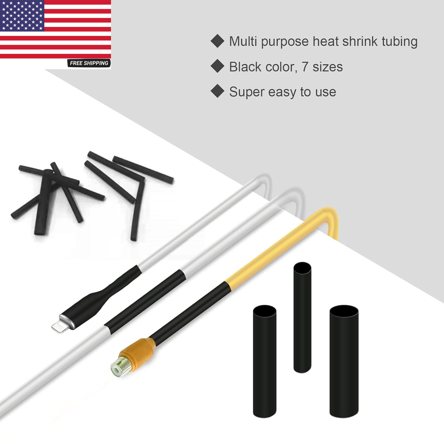900Pcs Wire Heat Shrink Tubing Kit, Industrial Heat-Shrink Tubing for Wires, 2:1