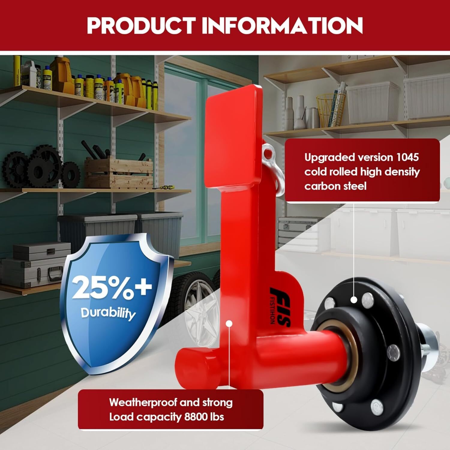 2Pack Shipping Container Wheels 6-Lug Wheels Kit, Shipping Container Accessories