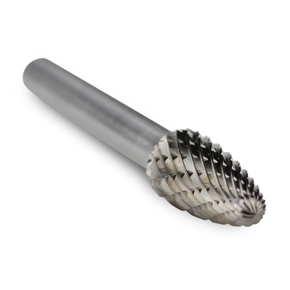 BHA Tungsten Carbide Burr Rotary Files Grinder Bits, Double Cut – 1/4 Inch Shank