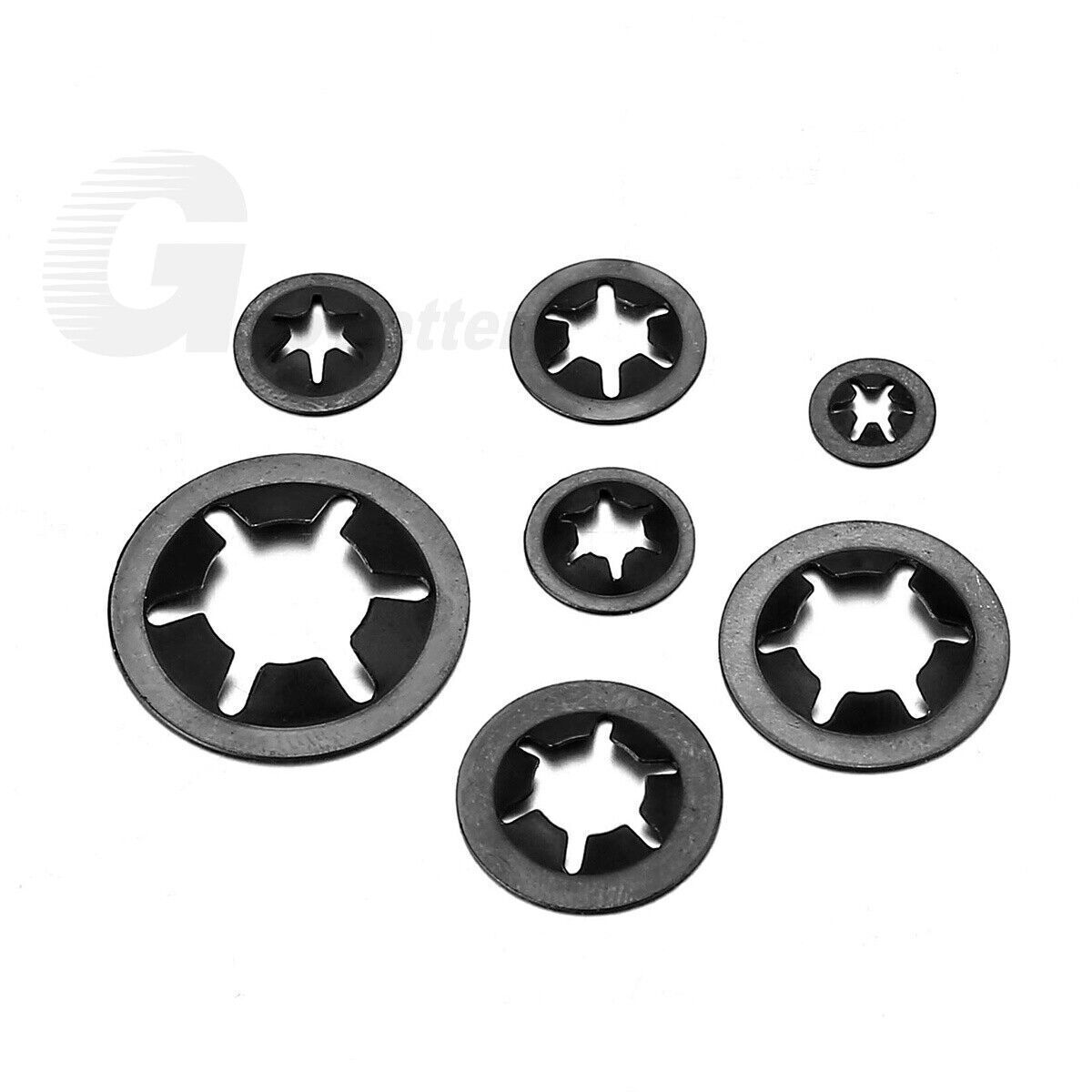 340pcs Internal Tooth Star Lock Spring Quick Washer Push On Speed Nut Assortment