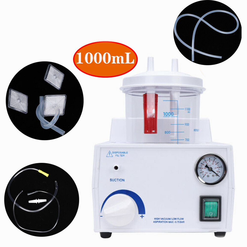 Vacuum Phlegm Quiet Suction Unit Portable Medical Emergency Aspirator Machine