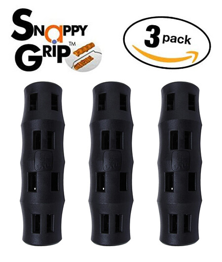 NEW! Snappy Grip Ergonomic Replacement Bucket Handles – BLACK (3 Pack)