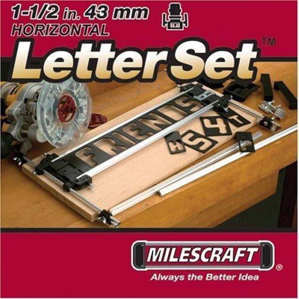 Sign Making Letter Engraving Jig Set Maker for Router Wood Woodworking Templ…