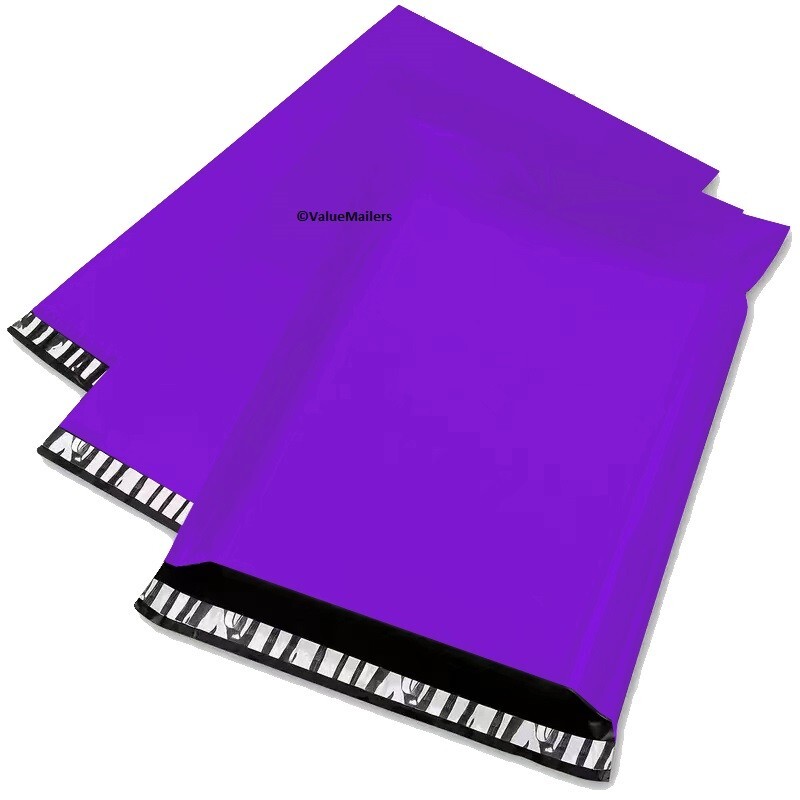 100 10×13 PURPLE Poly Mailers Shipping Envelopes Couture Boutique Quality Bags