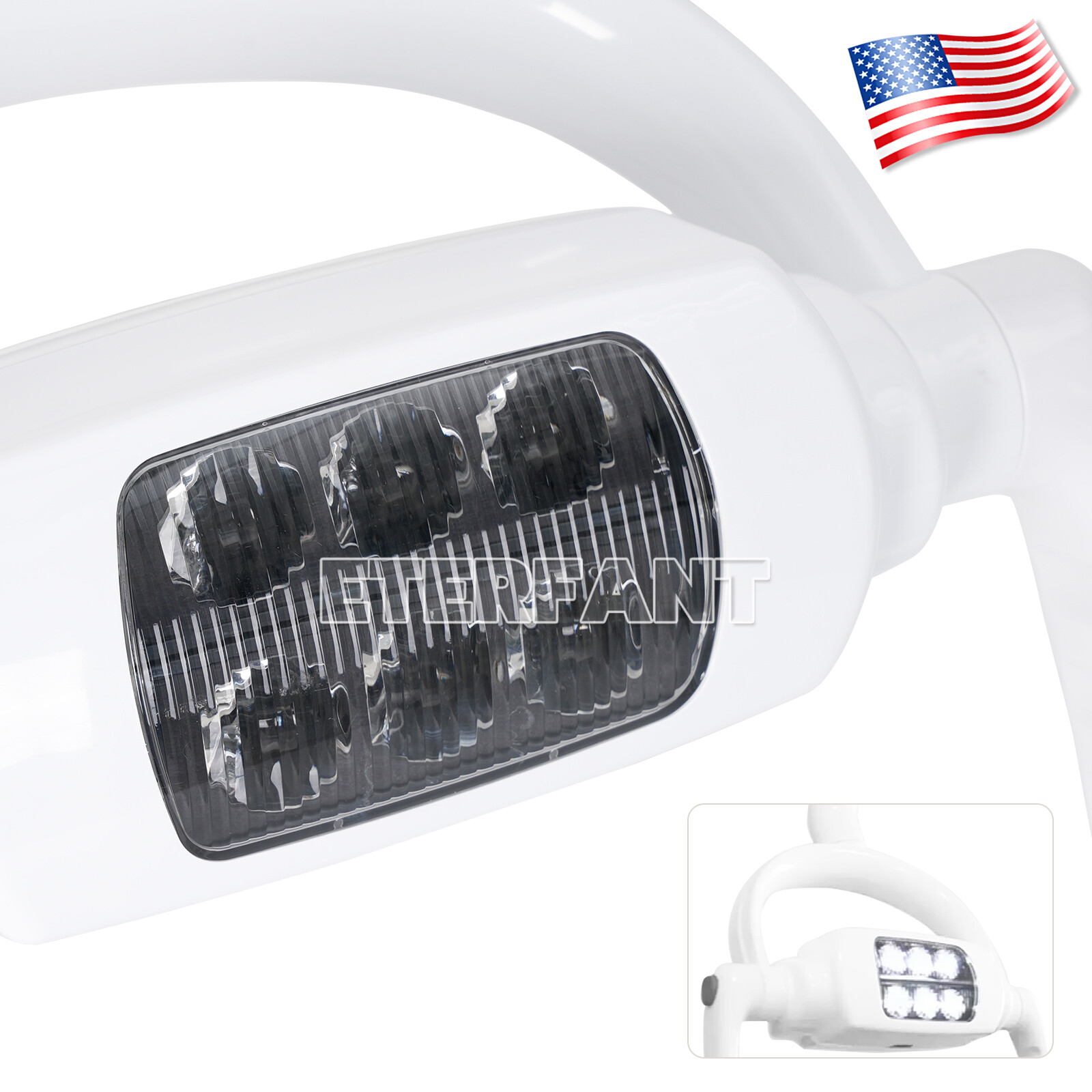 Dental 6LED Shadowless Oral Lamp Light Induction Sensor For Dental Chair 8W/9W