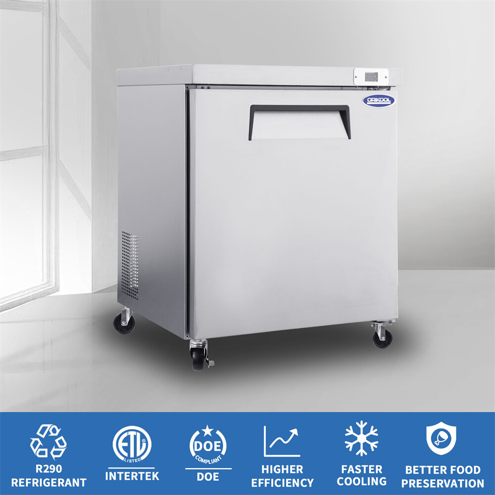 Commercial Undercounter Freezer 1 Door 29″ Worktop Freezer 8 Cu.ft ETL Approved