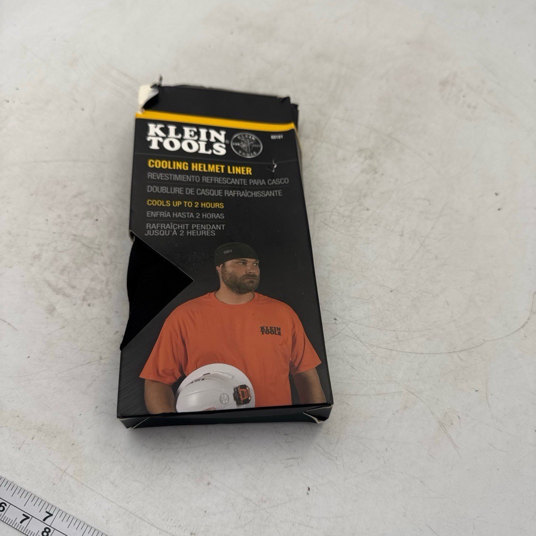 Klein Tools Cooling Helmet Liner One Size Black 60181 Cools Fast Wicks Sweat