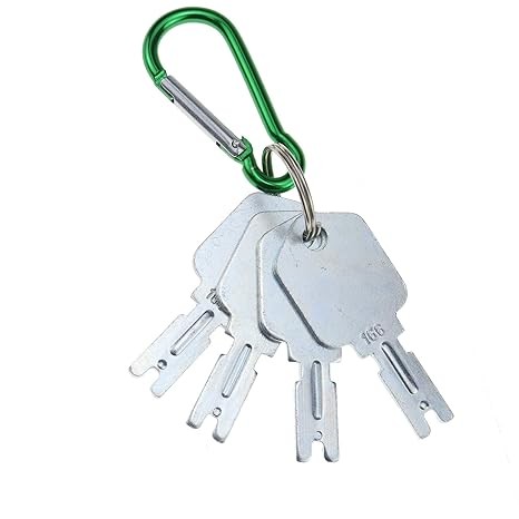 4PCS Forklift Equipment Ignition Keys with Key Chain 166 1430 186304 51335040 A2