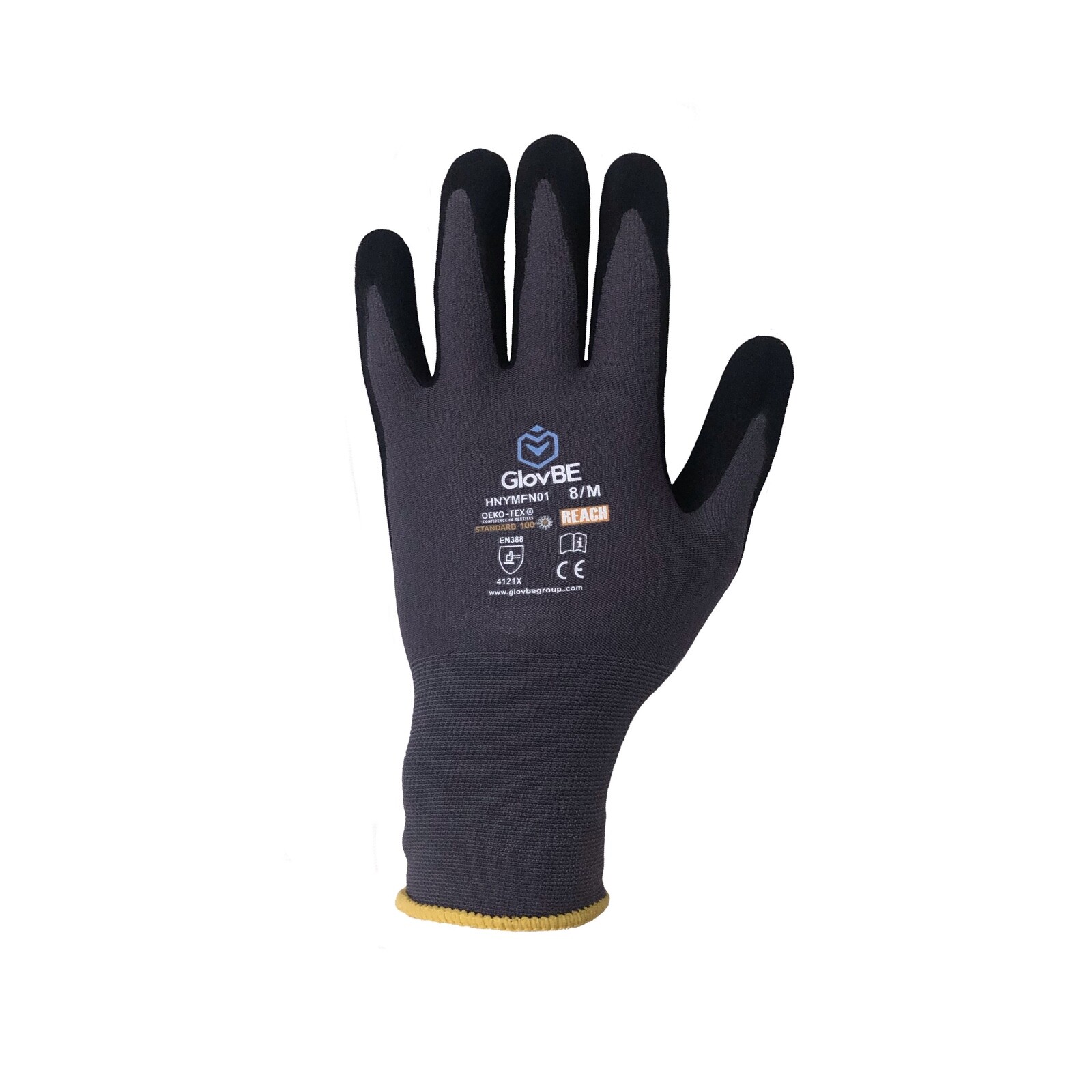 GlovBE 3/6/12/120 PAIRS Mechanic Nylon Work Gloves Nitrile Micro Foam Palm Coat