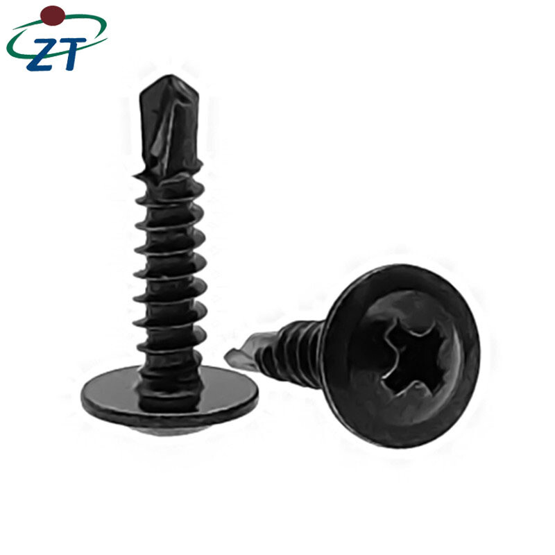 US 50-1000 pcs Black Phosphate ZT Wafer Head Self Tapping/Drilling Screws 3/4»