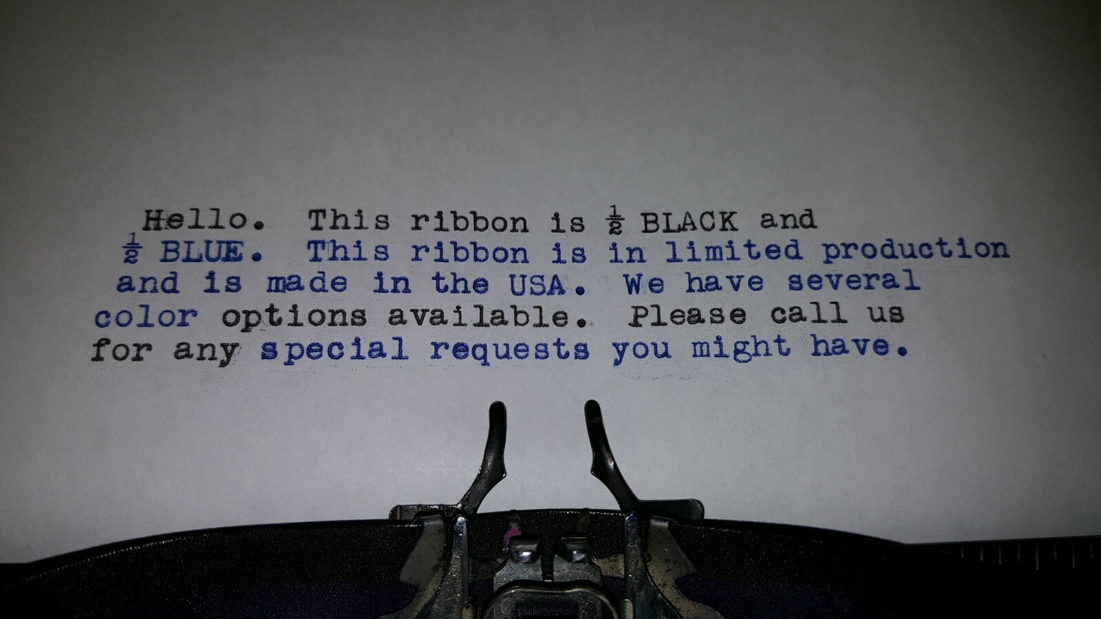 Universal Typewriter Ribbon 2″ x 1/2 Inch Black and Red Ink Twin Spool USA Made