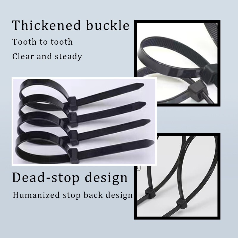 Self-locking nylon cable ties 12 inch, suitable for both indoor and outdoor use
