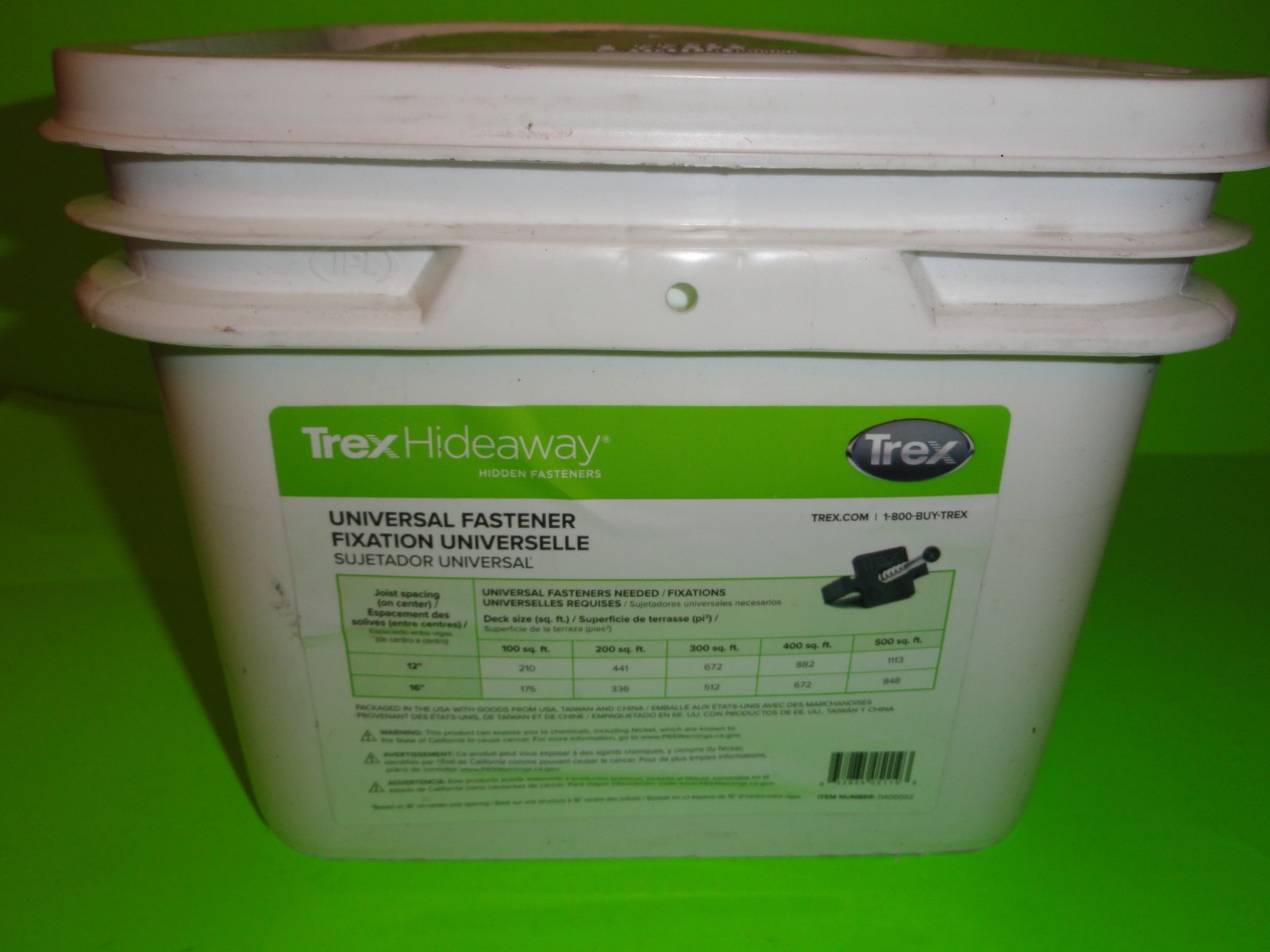 Trex Hideaway Hidden Deck Universal Fasteners 500 sq.ft. DA00002 FREE SHIPPING