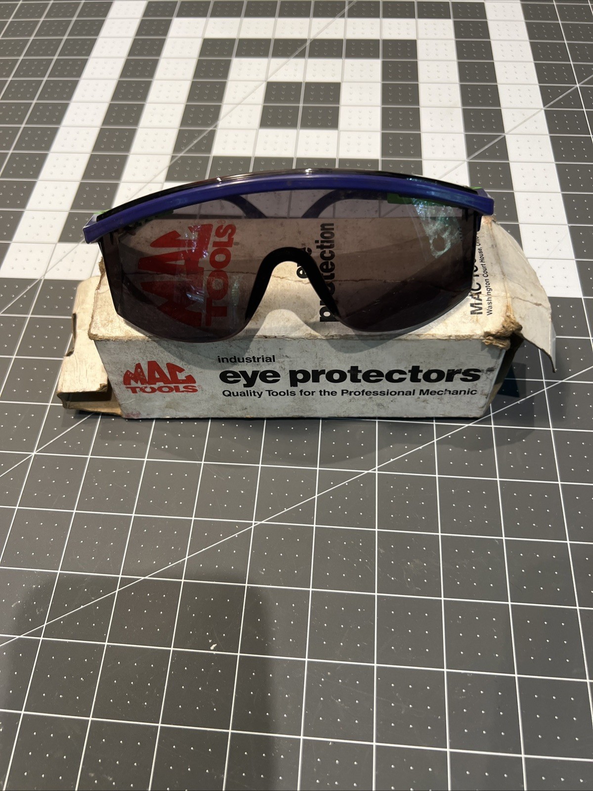 Mac Tools High Impact Safety Glasses USA Purple & green frame