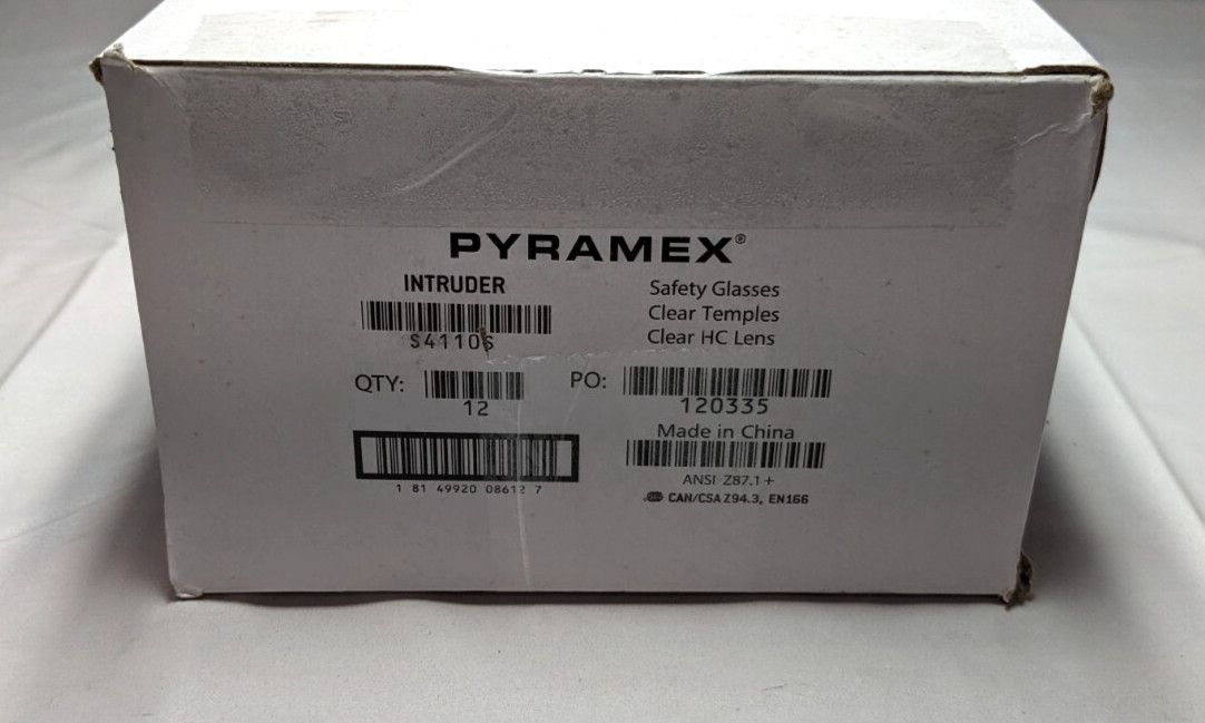 PYRAMEX Frameless Safety Glasses Scratch-Resistant *Box of 12* S4110S