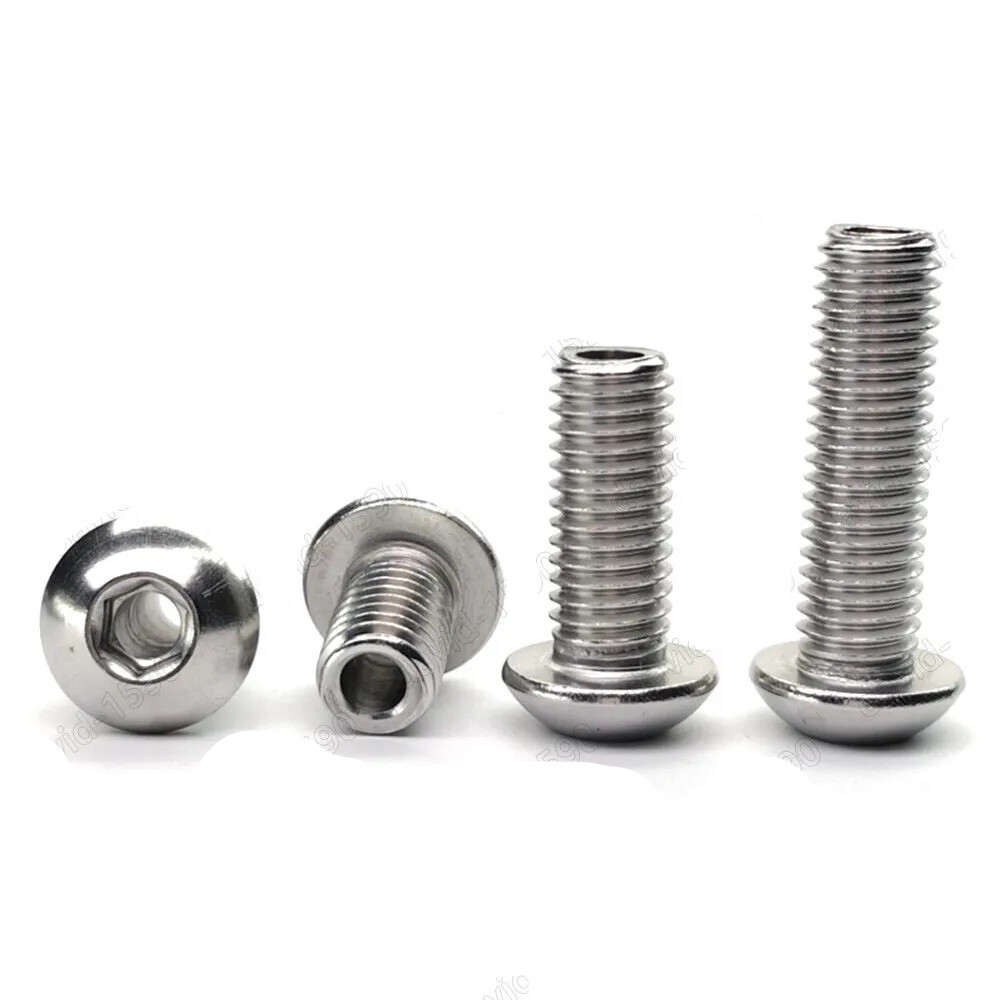 M4 M5 M6 M8 M10 M12 Stainless Steel Hex Socket Button Head Hollow Screws Bolts