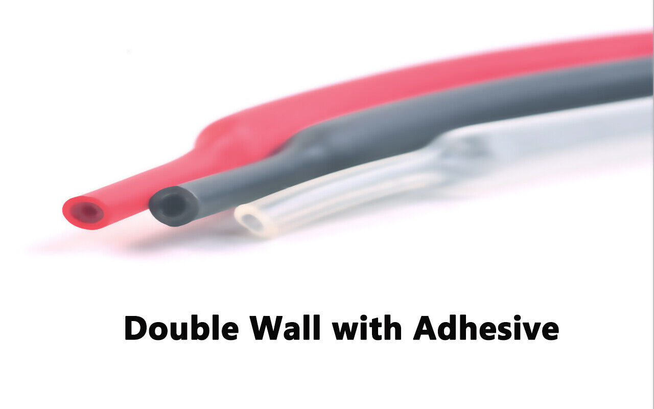 3 : 1 Heat Shrink Tubing with Adhesive Marine Grade Waterproof Wire Wrap 1/4-1