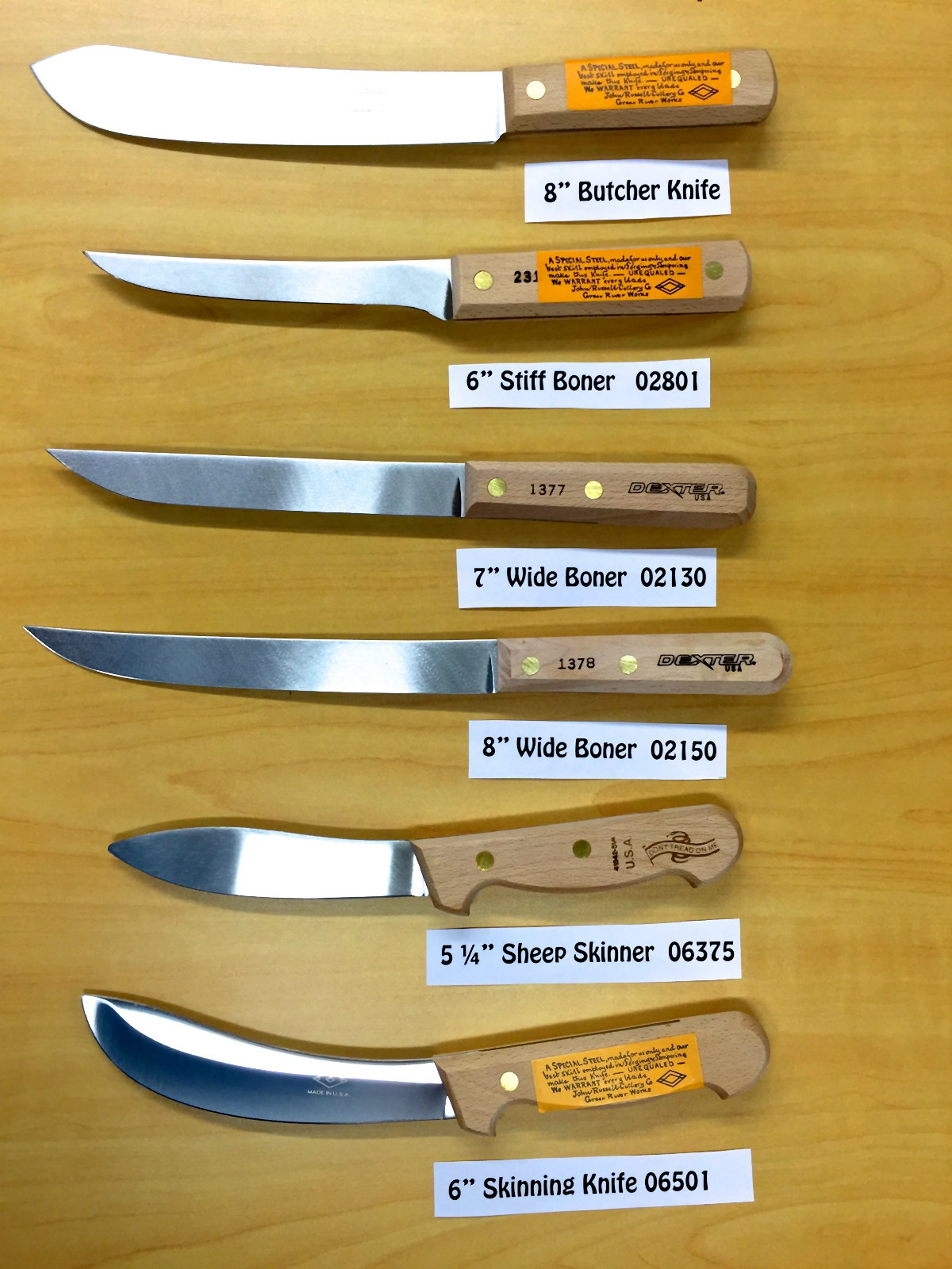 Dexter Russell Green River Works Traditional Carbon Steel Knife…Pick Style