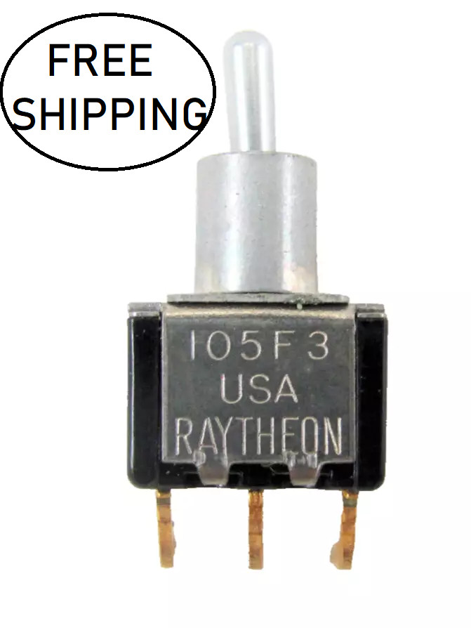 (25x) SPDT Momentary (ON)-NONE-ON Toggle Switch Right Angle PC Term – 0.4VA Max