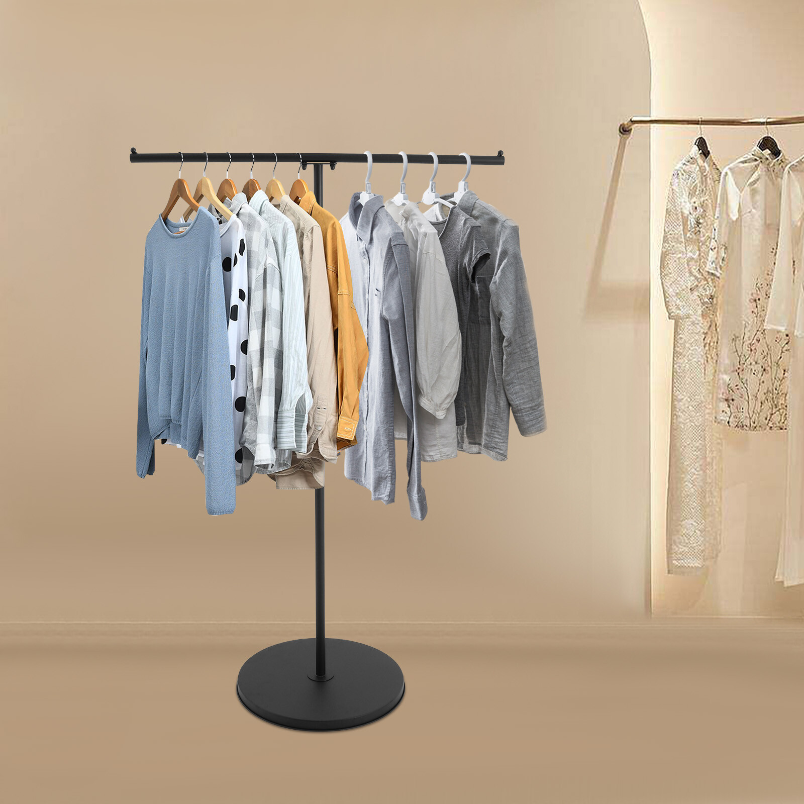 Clothes Rack, Clothing Display Rack, Floor-standing Garment Display Rack