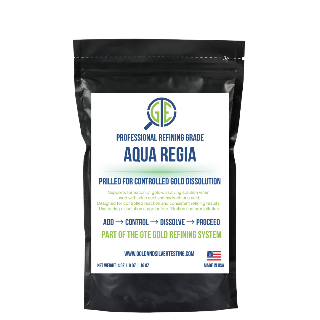 1LB Aqua Regia Gold Refining Chemical GTE Gold Dissolving Compound Scrap Recover