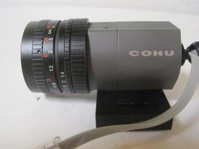 COHU CCD CAMERA WITH LENS 0.5-5M 1.3-15FT W/ FPHGR3 25 PIN FEMALE CONNECTOR