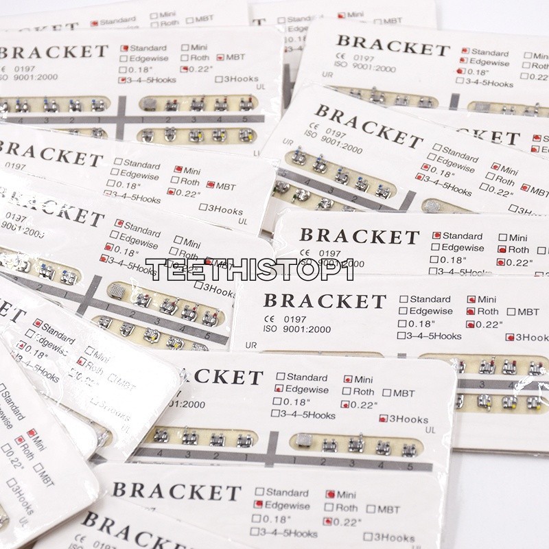 10 Packs Separable Dental Orthodontic Brackets Roth/MBT Mini/Standard 018/022