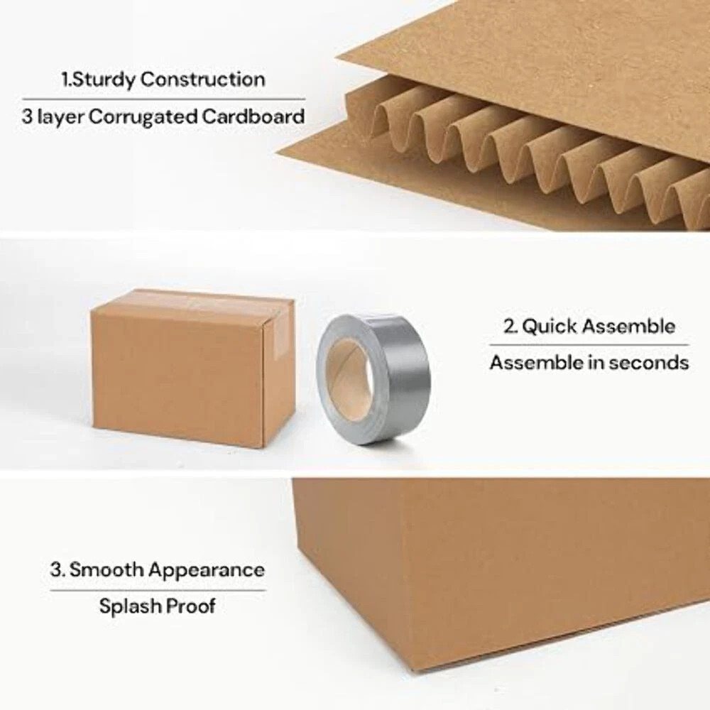 100 6x4x4 Cardboard Paper Boxes Mailing Packing Shipping Box Corrugated Cartons