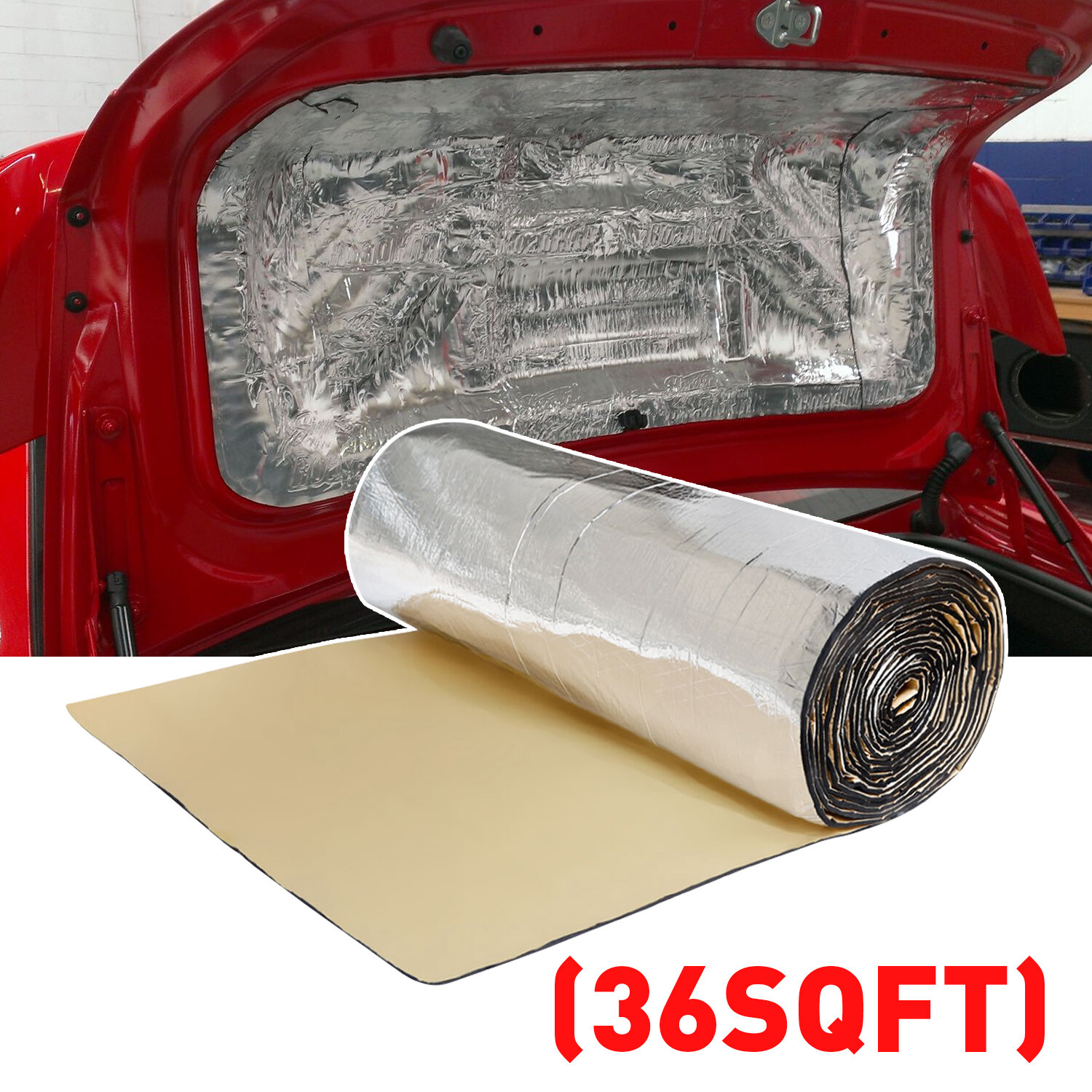 36SQFT Sound Deadener Car & Home Insulation Heat Shield Dampening Self-Adhesive