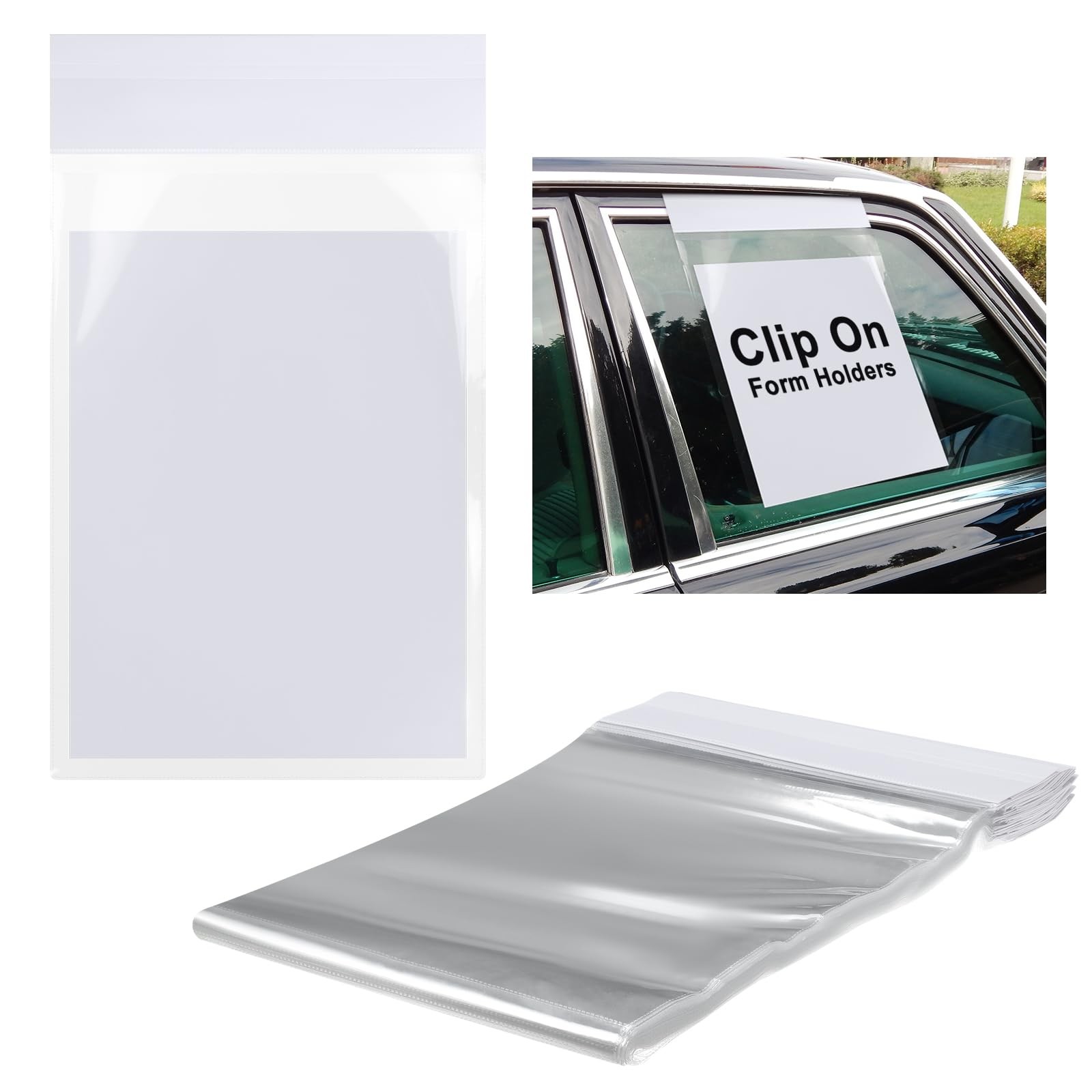 Saypacck 50 Pack Clip on Window Form Holder Buyers Guide Window Hangers Buyer…