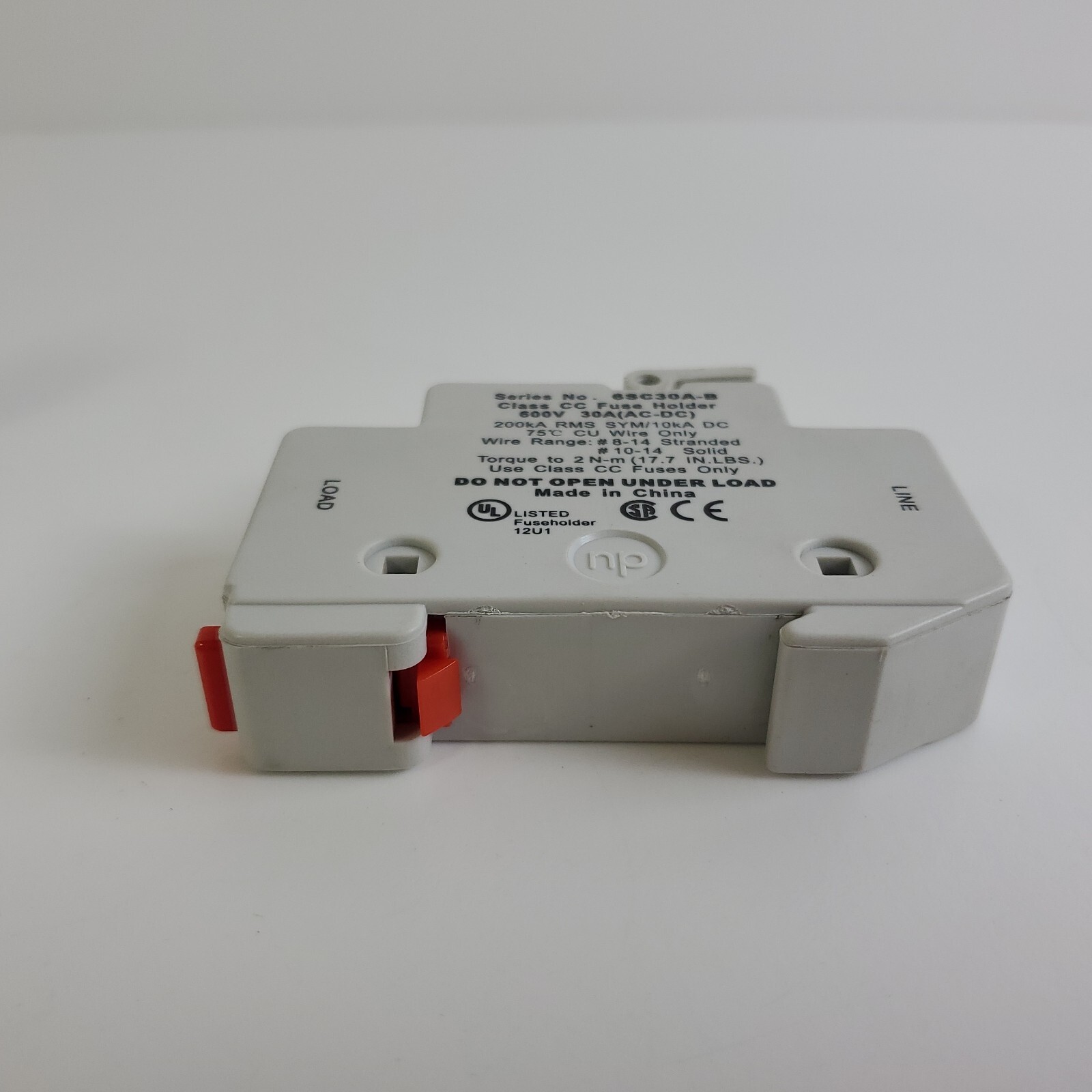 Marathon Electric Fuse Holder 6SC30A-B Class CC 600V 30A PACK OF 3