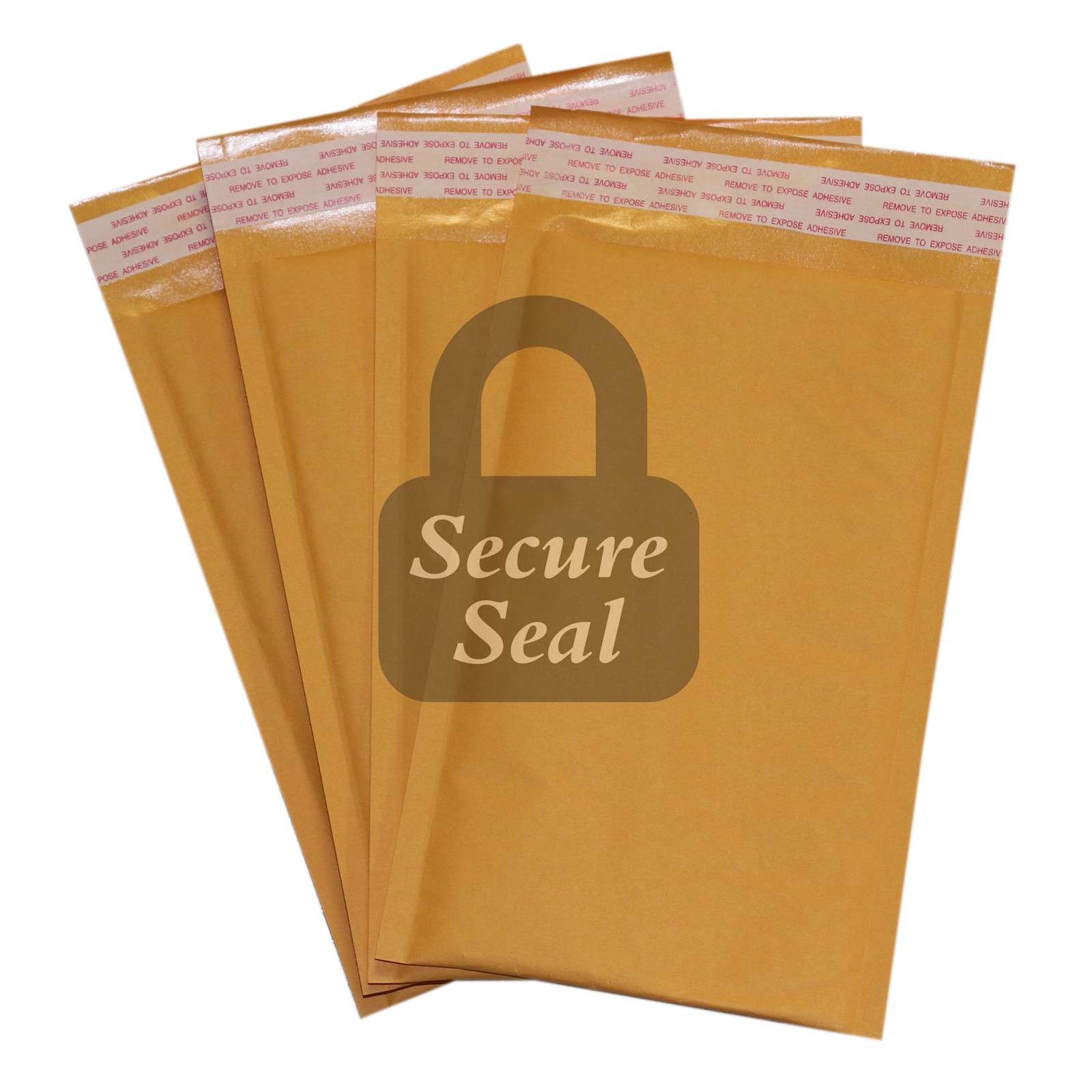 1-3000 #000 4×8 Kraft Self Seal Padded Mailers Envelopes 4″ x 8″ Secure Seal
