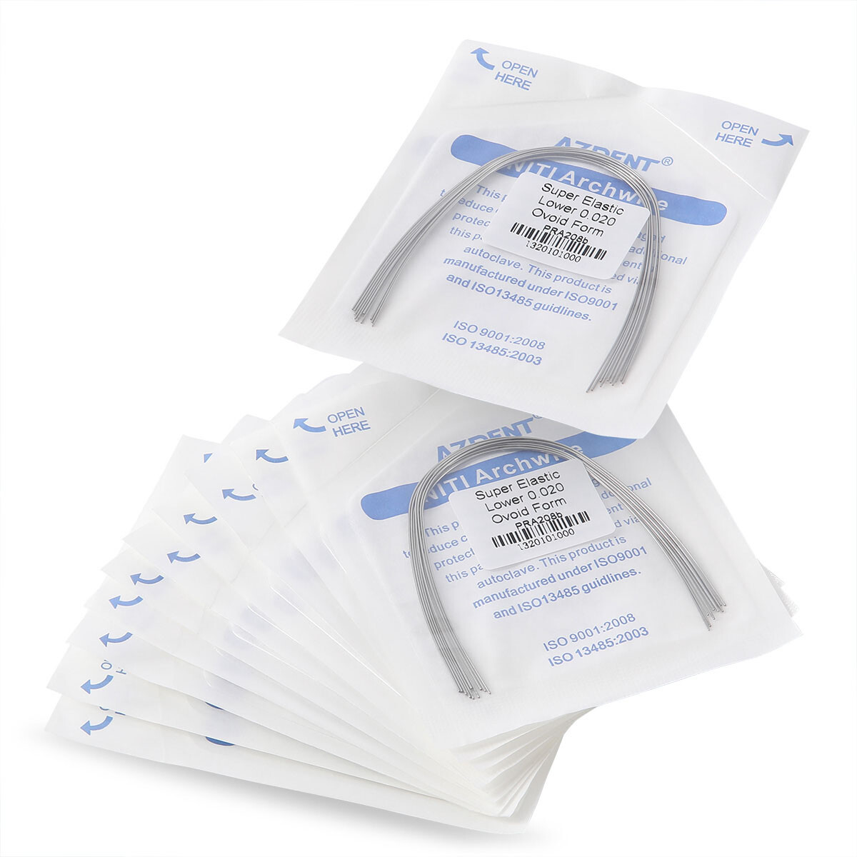 5Packs Dental Orthodontic Arch Wire Super Elastic Niti ROUND 016Lower AZDENT