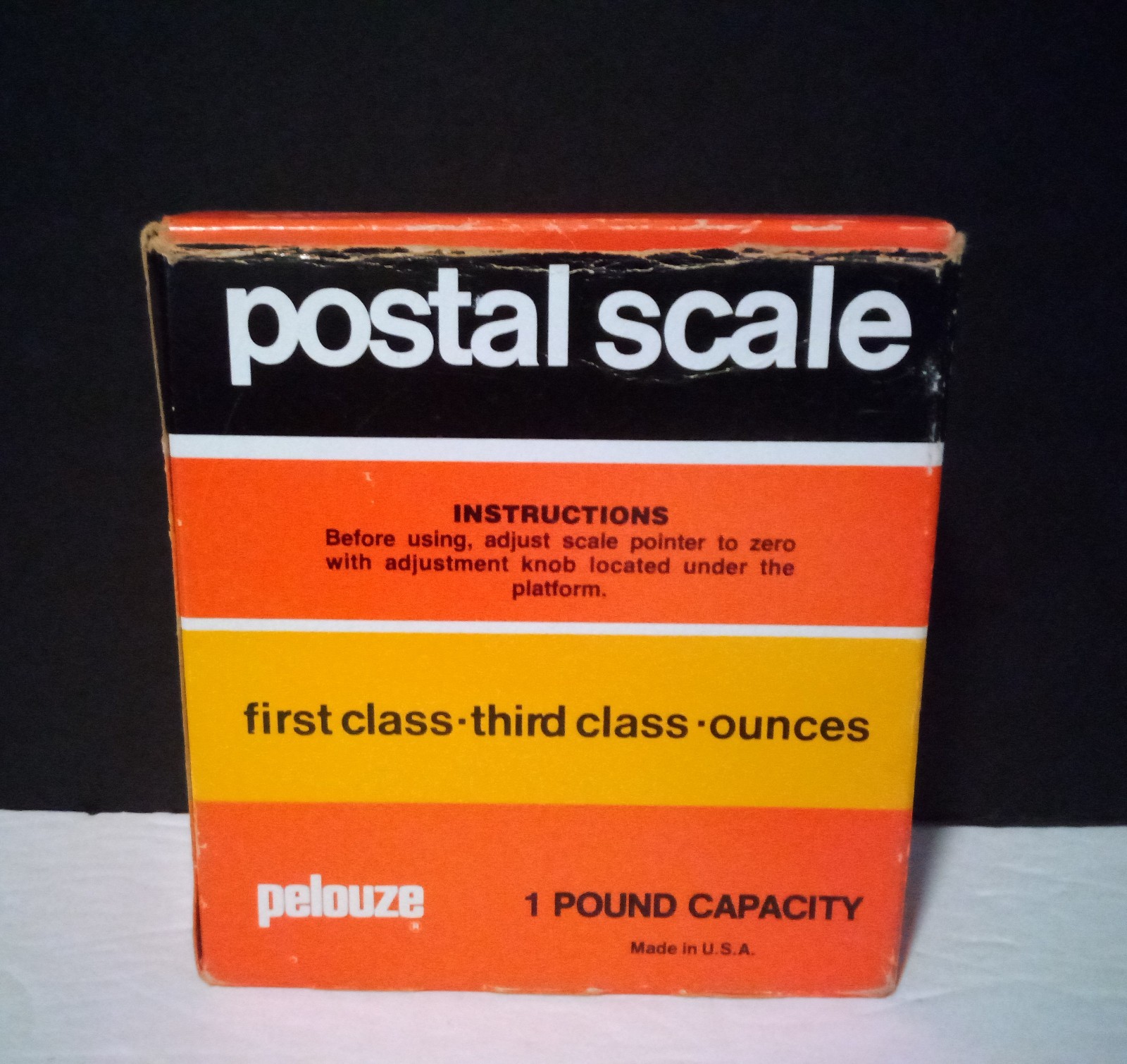 U.S. Postal Scale Model P-1 1985 1lb Capacity With Box Pelouze Scale Co.®