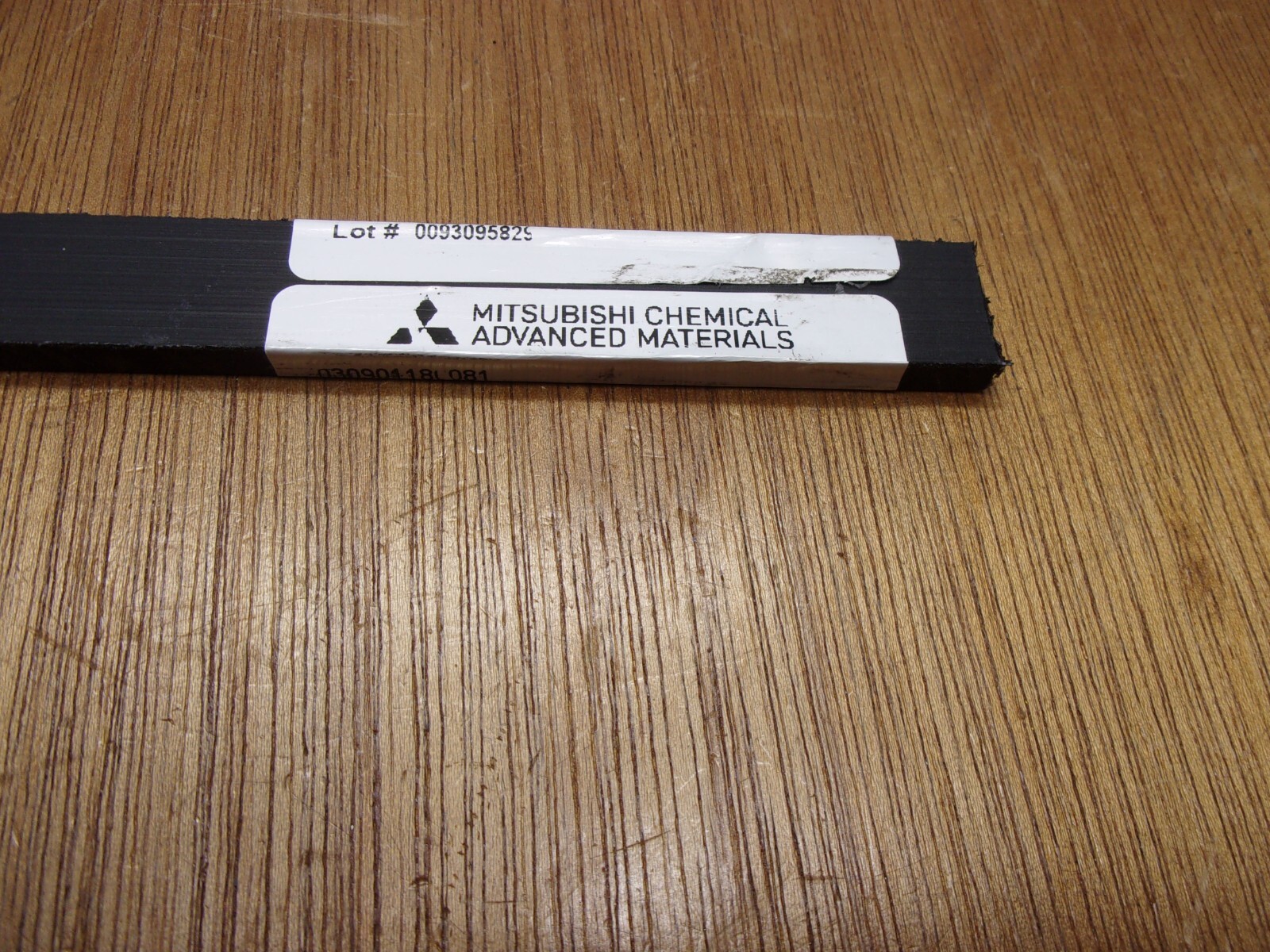 (Qty.3) 1/4″ X 3/4″ X 10″ Tivar UHMW PE Polyethylene Flat Plate Bar Stock Black