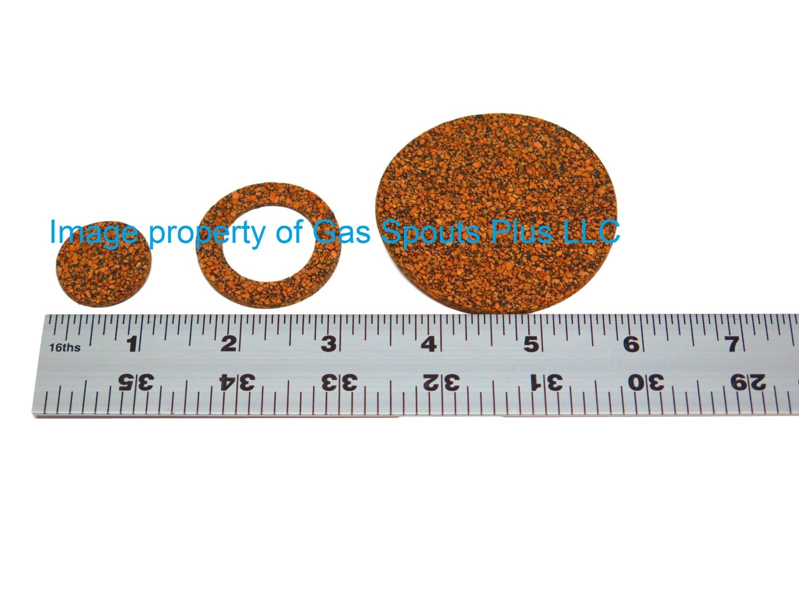 EAGLE Gas Can CORK GASKET SET «Old School» 1″ + 1-1/2″ + 2-1/2″ Outer Dimensions