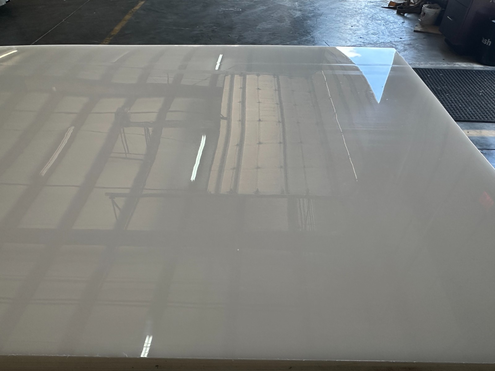 UHMW Polyethylene Plastic Sheet – 12″ x 48″ x 1/4″ Thick – Natural White